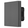SONOFF M5-2C-86 Smart WiFi Wall Switch Light Switch 2-Gang Voice Control Physical Keys Operation - EU Plug