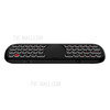 WECHIP W2 PRO Voice Air Mouse Mini Keyboard Gyroscope 2.4G Multi-functional Wireless Remote Control for Smart Android TV Box Mini PC - Black