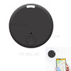 Y-02 GPS Anti-lost Alarm Smart Tag Round Wireless Bluetooth 5.0 Tracker Wallet Key Finder Locator - Black