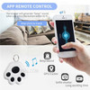 Smart Bluetooth Tracker Two-Way Notified Locator Selfie Shutter APP Control for Kids Pets Keychain Reminder Compatible with iOS Android - Dark Blue
