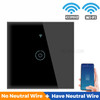 SMATRUL TMW401 Tuya WiFi 433MHZ EU Plug Smart Wireless Touch Wall Switch for Google Home Alexa, 1 Gang WiFi - Black