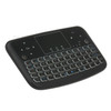 A36 Wireless Keyboard 2.4G 7 Color Backlit Air Mouse Touchpad Keyboard for Android TV Box Smart TV PC PS3 - Black