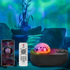 K-1069 Spacecraft Galaxy Projector Aurora Lights Star Projector with Remote Control Sky Night Light Projector - Black