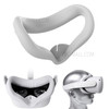 HIFYLUX Q2-PF10 Silicone Eye Mask Anti-sweat Shading Protective Cover for Oculus Quest 2 VR Glasses - White