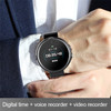V10 256GB Round Wrist Watch Design 1080P HD Video Audio Recorder Loop Recording Smart Time Stamp Voice Recorder with File Encryption Function