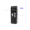 SK-012 Portable Rechargeable 8GB Digital Voice Recorder MP3 Player Support U-disk  - Black