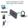 XU09 Portable Mini HiFi Headphone Amplifier Earphone Audio Aux Input Port for iPhone Android Music Player Headphone Amplifier - Black