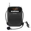 SHIDU S278 15W Portable Voice Amplifier Wired Microphone FM Radio AUX Audio Recording Bluetooth Speaker for Teachers Instructor - Black