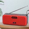 L8S Bluetooth Speaker Wireless Portable Mini Dual-Speaker Outdoor Sound Amp Subwoofer FM Radio Support TF Card/U Disk - Red