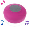 Mini Portable Waterproof Bluetooth Speaker with Suction Cup + Controls & Microphone - Rose