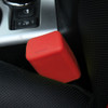 Safe Rubber Car Seat Belt Clips Locking Buckles Protective Cover(Red)