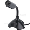USB Computer Microphone with Stand Portable for PC Laptop Recording Gaming Online Chatting Desktop Omnidirectional Condenser Microphone - Black