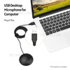 USB Desktop Condenser Recording Microphone Omnidirectional Mic for Conference Podcast Streaming