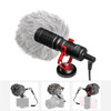 BOYA BY-MM1 Video Microphone Compact Metal Electret Condensor Video Mic 3.5mm Plug Directional Condenser for DSLR Camera, Camcorder, Smartphone, Tablet