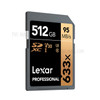 LEXAR 512G Professional SD Card 633X Class 10 UHS-I U3 V30 SDXC Memory Card with Maximum Read Speed 95MB/s