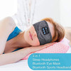 Y/AN1 Sleep Headphone Bluetooth Headband HD Stereo Speaker Perfect for Sleeping Workout Jogging Yoga Insomnia - Black