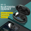 XY-5 TWS Bluetooth 5.0 Headphones with Touch Control Super Deep Bass Noise Canceling Wireless Earphones - Black