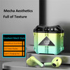 JX30 TWS Wireless Bluetooth Earphone Noise Reduction Low-Latency Headphone Earbud Headset with Charging Case - Green