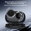 TWS-F2 Wireless Bluetooth 5.2 Wireless Earphone Stereo Sound Noise Reduction Low Delay Sports Running Headset with Charging Case - Black
