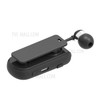 Business Wireless Bluetooth Headset Telescopic Type Collar Clip HD Sound Quality Earphone with Mic - Black