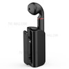 ART-K60 Business Clip-on Lavalier Bluetooth Headset Hands-free Call Stereo Earphone with Charging Base - Black