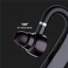 J6 TWS Single Ear Wireless Bluetooth Earhook Headset Stereo Gaming Music In-ear Earphone - Black/Silver