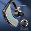 V9S Business Style Bluetooth Single Ear Headset LED Display Wireless Headphone Earphone with Battery Charging Case - Black