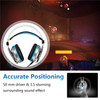 EKSA USB Gaming Headset RGB Wired Headphone Head-Mounted Earphone for Universal Computers Mobile Phones - Yellow