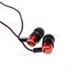 Braided Wiring In-ear Plating Headset 3.5mm Jack for Mobile Phones - Red