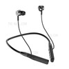 K20 Neck Mounted Wireless Sports Headset Magnetic Absorption Bluetooth Earphones - Black