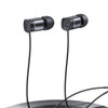 USAMS EP-46 3.5mm In-ear Wired Aluminum Alloy Earphone Headphone with Mic for Mobile Phones and Tablets - Black
