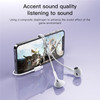 YESIDO YH37 for iPhone Wired Earphone Lightning Port Bluetooth Connection Wire Control Music Headset