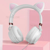 FINGERTIME Cute Cat Ear Wired Headphone Music Stereo Headset with Microphone Adult Girls Kids Headset Gift