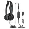 DANYIN BH109 3.5mm/USB Wired Business Headset Telephone Headphone with Microphone