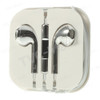 Electroplated In-Ear 3.5mm Headset Earphone with Mic for iPhone iPad iPod Samsuang - Silver Color