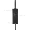 Langston Q1 3.5mm Stereo Earphone Headset w/ Mic for iPhone iPad Samsung HTC - Black