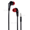Langston JD88 3.5mm Flat Cable In-ear Stereo Earphone w/ Mic for iPhone Samsung HTC - Black