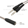 3.5mm Audio Y Splitter Cable 1 Female to 2 Male Converter Earphone Microphone Cord Adapter for Laptop PC