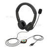USB Wired Adjustable Headset Microphone Headphone Earphone Control Loudspeaker with Noise Cancelling
