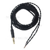 DIY 3.5mm Semi-finished Headset Earphone Cable Replacement Headphone Cable - Black