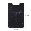 Marble Pattern Road Stretch Phone Back Plastic Card Holder Sticky Phone Clip(Black)
