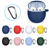 For Oppo Enco R Anti-Wear Bluetooth Earphone Silicone Cover Protective Sleeve Case with Anti-Lost Buckle - Midnight Blue