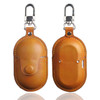 For Samsung Galaxy Buds+ Bluetooth Earphone Crazy Horse Texture PU Leather Protective Case Anti-drop Cover - Khaki