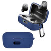 Bluetooth Earphone Case for Sennheiser MOMENTUM True Wireless 3 Drop Proof Silicone Protective Cover, with Anti-lost Buckle - Dark Blue