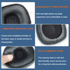 For Marshall Major IV 1 Pair Protein Leather+Sponge Replacement Earpads Soft Breathable Earmuffs Headphone Accessories