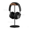 Universal Wood Aluminum Alloy Headphone Stand Gaming Headset Holder Bracket Display Rack with Solid Metal Base for AirPods Max - Black