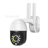 CP09-18 18-LED HD IP66 Waterproof 1080P Wireless Remote WiFi IP Camera Webcam - Black/UK Plug