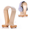 SAMDI Wooden Wood Headphone Display Stand Holder Hanger - Light Brown