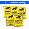 PVC Wallpaper Wall Paper Home CCTV Video Surveillance Security Camera Alarm Sticker - Yellow