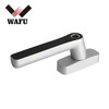 WAFU Smart Fingerprint Lock Rechargeable Cordless Security Lock Keyless Entry Door Window Locks Zinc Alloy Lever Door Lock for Left and Right Handle for Home Office Apartment - Black/Silver